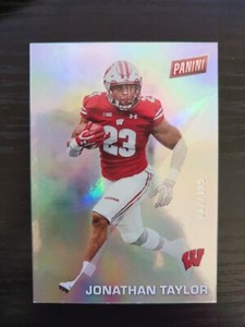 Jonathan Taylor SILVER /199 2022 Panini Father's Day #40 - Wisconsin Badgers