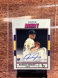 2022 Topps Brooklyn Collection Aaron Ashby Rookie Auto /99 Brewers
