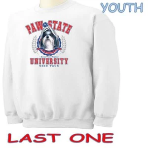 Shih Tzu Dog Breed Paw State University Sweatshirt Youth - Medium - SALE - Picture 1 of 2
