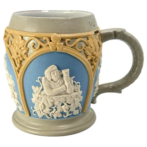 Taza Villeroy & Boch Mettlach Beer Stein 1266 escenas antiguas de cerveza - Imagen 1 de 10