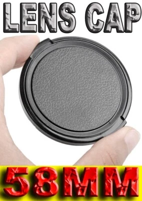 TAPPO COPRI OBIETTIVO FRONT LENS CAP COVER 58MM UNIVERSALE SNAP-ON UNIVERSAL 58 - Image 1 of 4