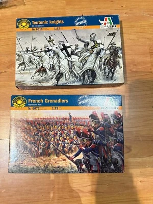 ITALERI 2 SCATOLE DI SOLDATINI NUOVE - TEUTIONIC 6019 - FRENCH GRENADIERS 6072 - Immagine 1 di 3
