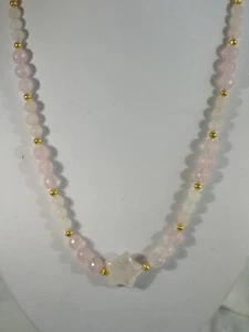 20" Rose Quartz Bead Necklace - Picture 1 of 2