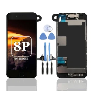 For iPhone 8 Plus LCD Screen Replacement Touch Digitizer Display & Home Button - Picture 1 of 6