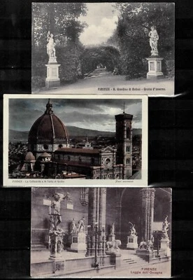 Italy / Firence 1910/30 ☀ Postcards - Image 1 of 2