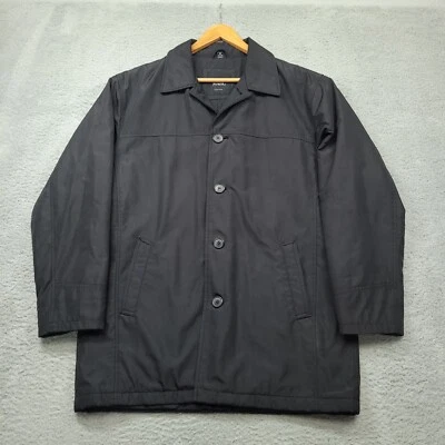 Marc New York Andrew Hombre Abrigo M Negro Manga Larga Botón Frontal Chaqueta de Invierno Foto 1 de 4