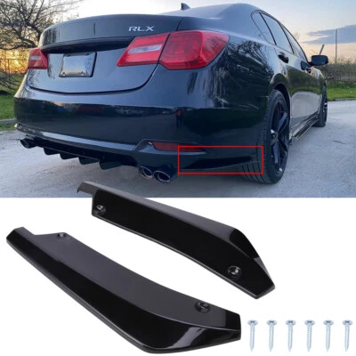 Difusor divisor de labios parachoques espatas traseras Canard alerón labial para Acura RLX TL TLX Foto 1 de 4