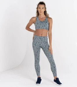 DARE2B: Leggings Damas Influyentes Reciclados Lilypad Verde Estampado Animal - Talla 12 - Imagen 1 de 10