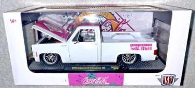 M2 MACHINES 1973 CHEVROLET CHEYENNE 10 1:24 SCALE COCA COLA PINK/WHITE **NEW** - Image 1 of 4