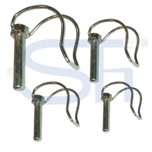 Rohrklappstecker Stahl verzinkt Rohr Klappsplint Klappstecker Klappsplint Hänger - Bild 1 von 12