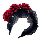 Rose Costume Muertos Headpiece Color Lace Stirnband Haarreif