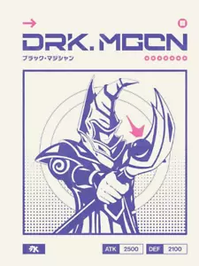 Yu-Gi-Oh! Dark Magician Classic T-Shirt (2XL) w/ Key Tag - by ZEROTYPE - Picture 1 of 5
