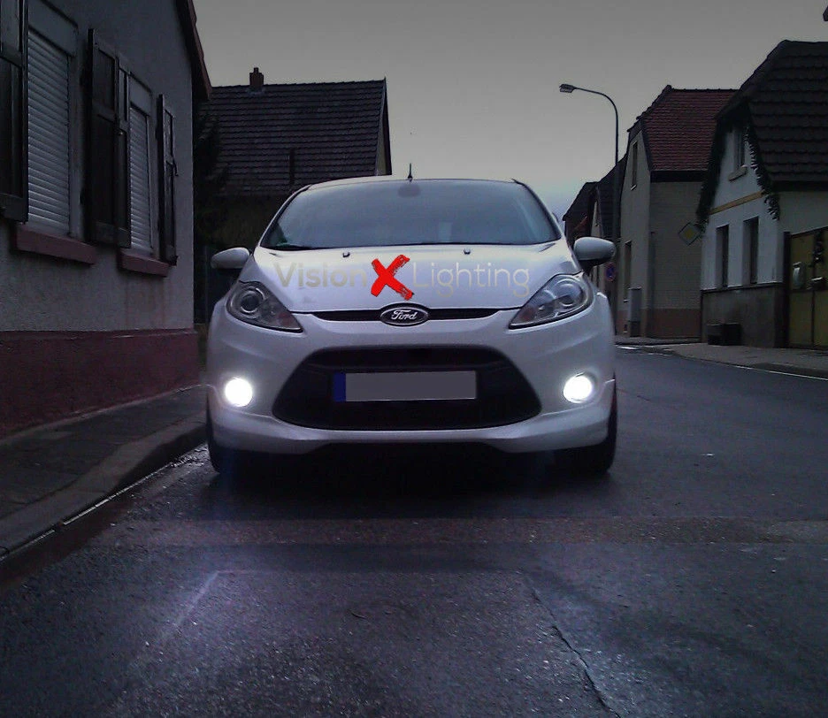 Par de bombillas antiniebla LED brillantes 6000 k blanco 2800 ml Ford Fiesta VI MK6 2008-2017 Canbus Foto 1 de 3