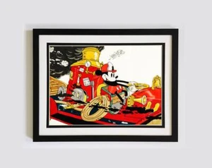 Mickey the Firefighter Poster Framed - Picture 1 of 4