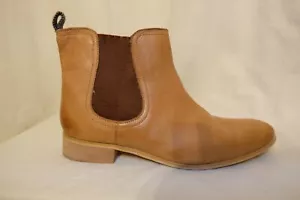 Botas RAVEL al tobillo Chelsea Botines Coñac Marrón Caldera Suave Reino Unido 8 EU 41 TOP - Imagen 1 de 6