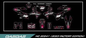 Graphic Kit Vinyl Wrap Decals Sticker motocross GASGAS MC 2024+ MX ABERDEEN - Imagen 1 de 5