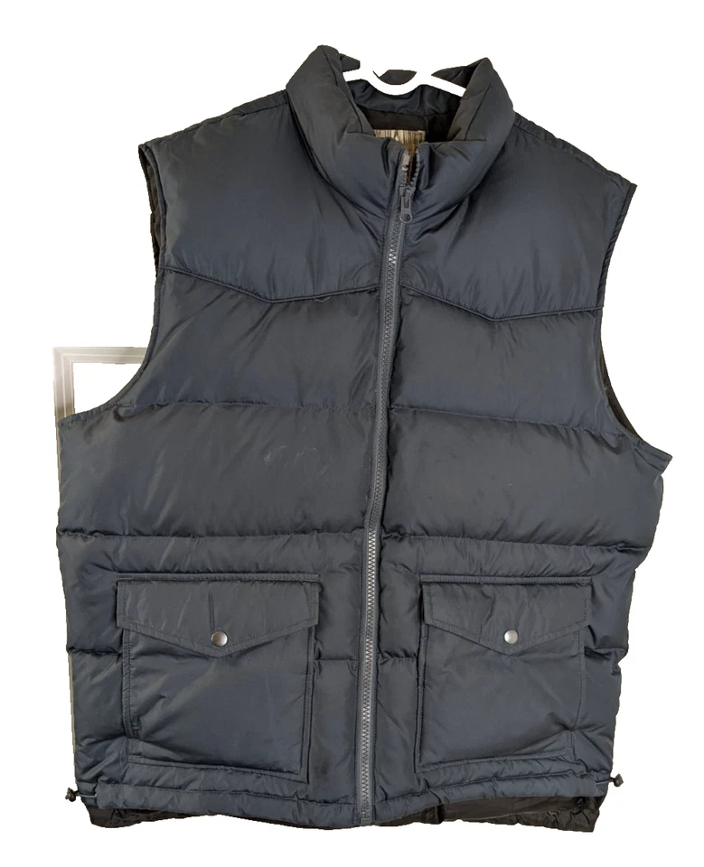 Old Navy, Men's Down Vest, Blue, Size L - Image 1 of 3