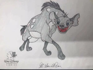 Walt Disney Studios firmato Re Leone concept art Ed la iena disegno a matita - Foto 1 di 6