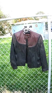 Vintage Willie G Harley Davidson Leder Fransen Motorradjacke 36 2-Ton - Bild 1 von 3