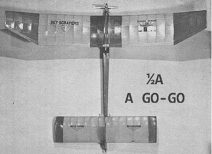 Model Airplane Plans (FF): ½A A Go-Go 46"ws for .049 • 1965 Nats Open Winner!!! - Picture 1 of 2