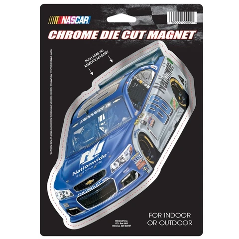 Dale Earnhardt Jr Wincraft 2016 #88 Nationwide Insurance 6x9 Chrome Car Magnet Cover
