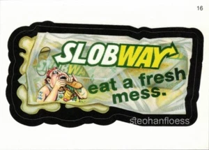 Topps Wacky Packages 2005: pegatina totalmente nueva serie 2 #16 Slobway - Imagen 1 de 1