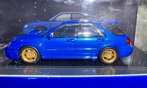 DIE CAST Subaru Wagon Blobeye Impreza WRX GGA STI 2003 2005 Very Rare 1/64 New - Foto 1 di 5