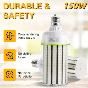 DLC 100Watt LED Corn Bulb Replacement 400W MH Street Parking Lot Light 5700K E39 - Picture 1 of 14
