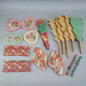 Vintage Paul Jones Christmas Decorations And Others Lanterns Tissue Retro - Picture 1 of 17