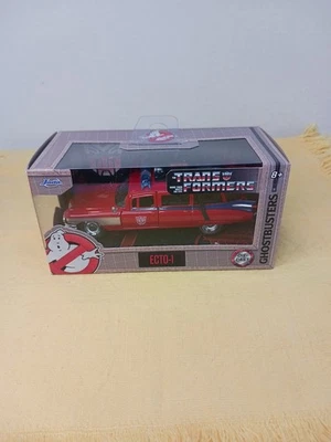 Jada Toys 2025 Cazafantasmas Rojo Ecto-1 Transformers Escala 1:32 Foto 1 de 4