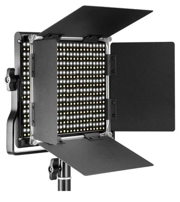 Neewer Professional 660 Bi-Color LED Video Light Kit with U Bracket and Barndoor - Image 1 of 4
