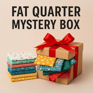 Fat Quarter MYSTERY SURPRISE Box – Premium Quilt Shop Fabrics-FREE SHIPPING - Picture 1 of 1