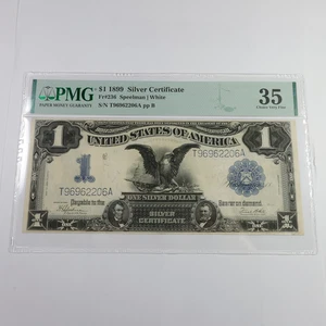 1899 PMG Choice VF35 Black Eagle Silver Certificate $1 One Dollar US Note 57882F - Picture 1 of 4