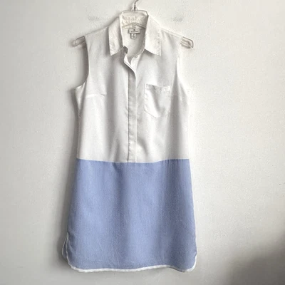 Altuzarra x Target Shift Dress S Sleeveless White Blue Stripe Summer Preppy - Image 1 of 4