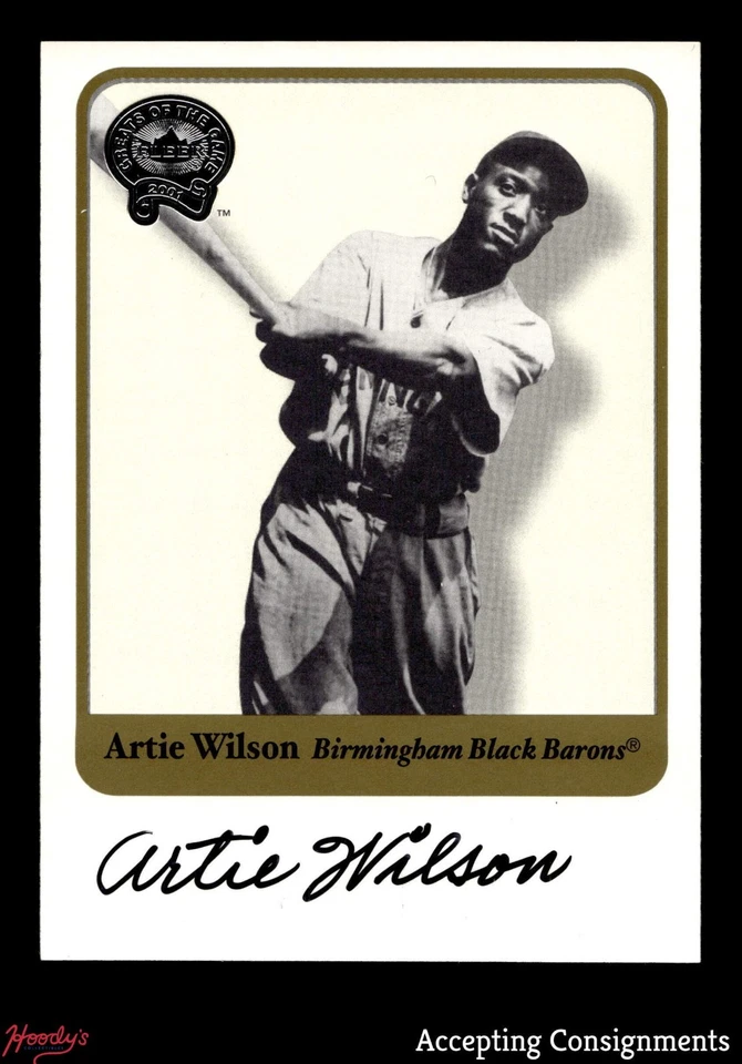 2001 Greats of the Game Autograph Artie Wilson AUTO BLACK BARONS - Image 1 of 2
