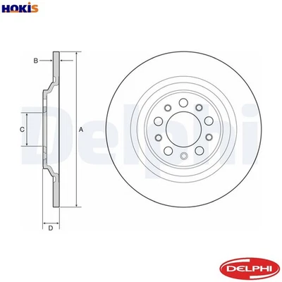 2x BRAKE DISC BG4961C FOR JEEP CHEROKEE/SUV/HATCH/MEDIO EBT/EBS 2.0L ED8 2.4L - Image 1 of 4