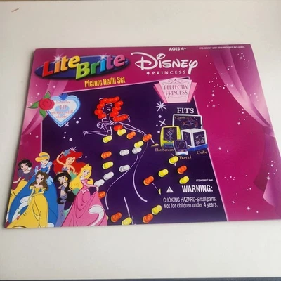 Lite Brite Disney Princess Picture Refill Set 10 Sheets Classic Flat Screen... - Image 1 of 4
