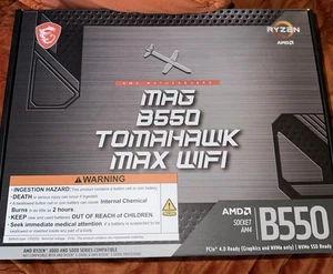 MSi MAG B550 Tomahawk Max WiFi AMD Motherboard - AMD Socket AM4 - New in Box! - Picture 1 of 5
