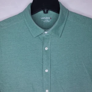 Untuckit Hemd Herren Large Grün Baumwolle - Bild 1 von 10