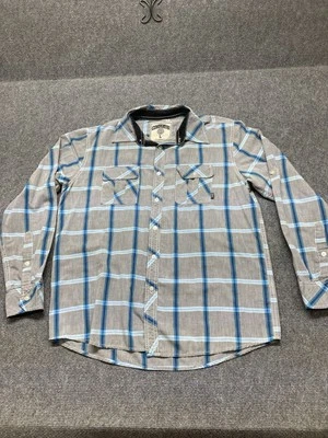 Company 81 Shirt Men’s Size L Gray Plaid Long Sleeve Button Up *See Pics* - Image 1 of 4