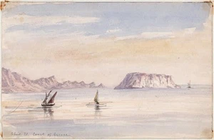 Isabella Galton - Aquarell Gemälde - Insel Caprera - 19. Jahrhundert - Bild 1 von 4