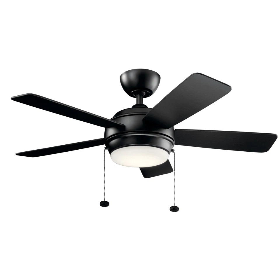 Kichler 330171 Starkk 42" 5 Blade LED Indoor Ceiling Fan - Black - Image 1 of 4