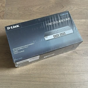 D LINK DES-1016D 16-PORT Fast Desktop Switch BRAND NEW SEALED - Afbeelding 1 van 3