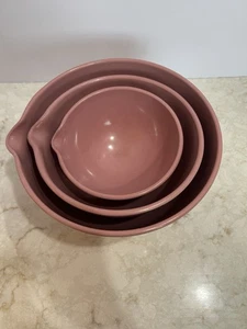 Satzschalen 3er Set Vintage rosa Melamin - Bild 1 von 9