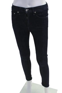 Rag & Bone Jean Womens Zipper Fly High Rise Ankle Skinny Jeans Blue Size 25 - Picture 1 of 6