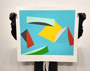 Screen Print By Artist MARCEL BARBEAU • Django Blue • 2003 - Picture 1 of 2