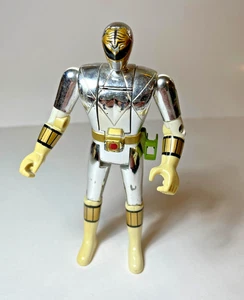 Vintage 1993 Bandai Auto Morphin Flip Head Special Edition White Power Ranger Figur - Bild 1 von 8