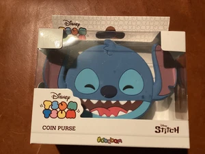Nuevo y en caja Nuevo Monedero Disney Tsum Tsum Happy Stitch - Silicona Azul + 2 Sorpresas - Imagen 1 de 5