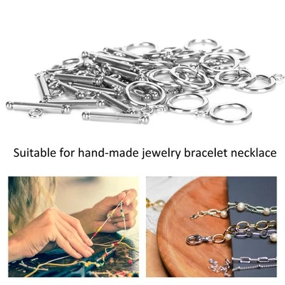 20 Set Bracelet Toggle Clasps Stainless Steel OT Buckle Necklace Jewelry - Image 1 of 4