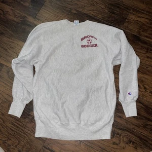 Selten Vintage Champion braun Fußball Leichtathletik Reverse Weave Sweatshirt Gr. 2xl - Bild 1 von 4